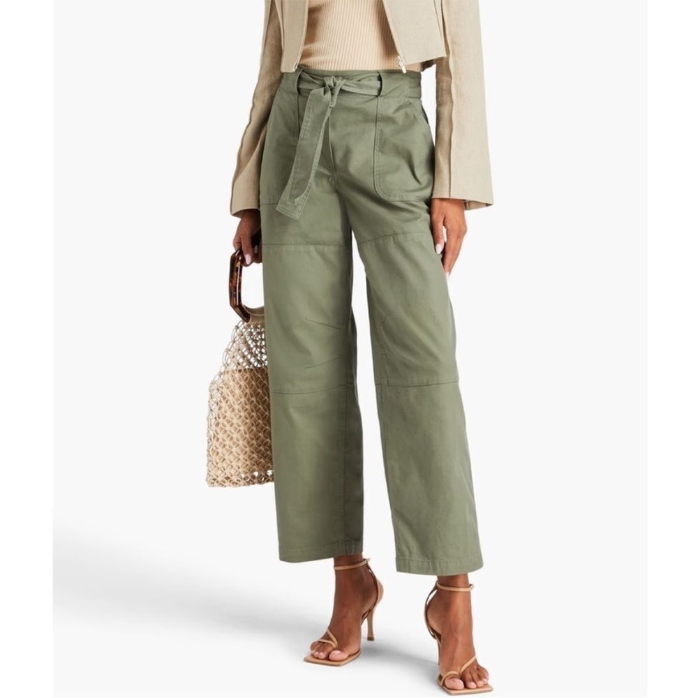 Jonathan Simkhai Glendon Utility Pants in Verde Olive Green Medium